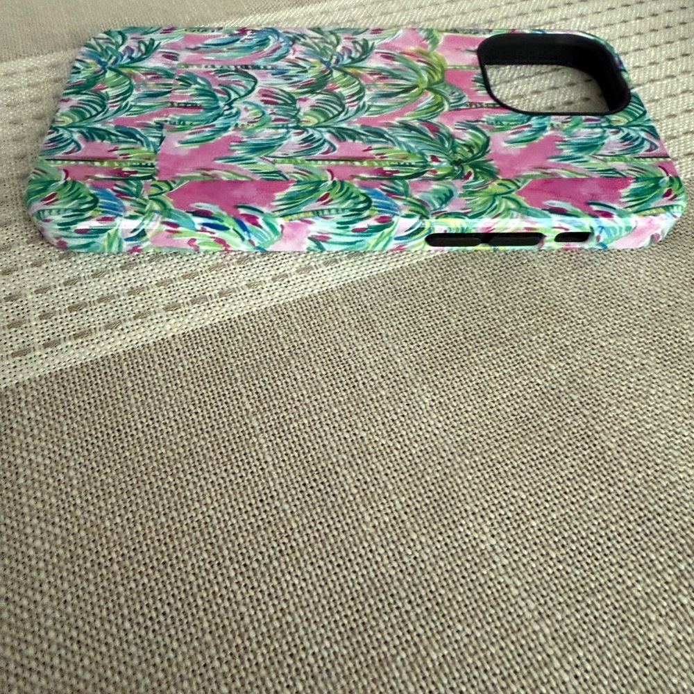 Pink and Green Floral Phone Case for iPhone 12 Pro